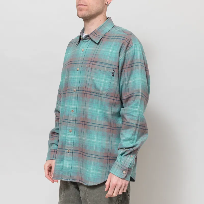 thisisneverthat Flannel Check Shirt Teal-1