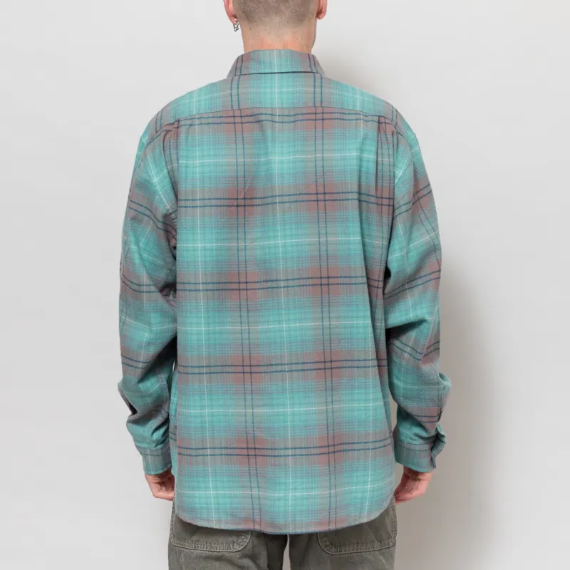 thisisneverthat Flannel Check Shirt Teal-2