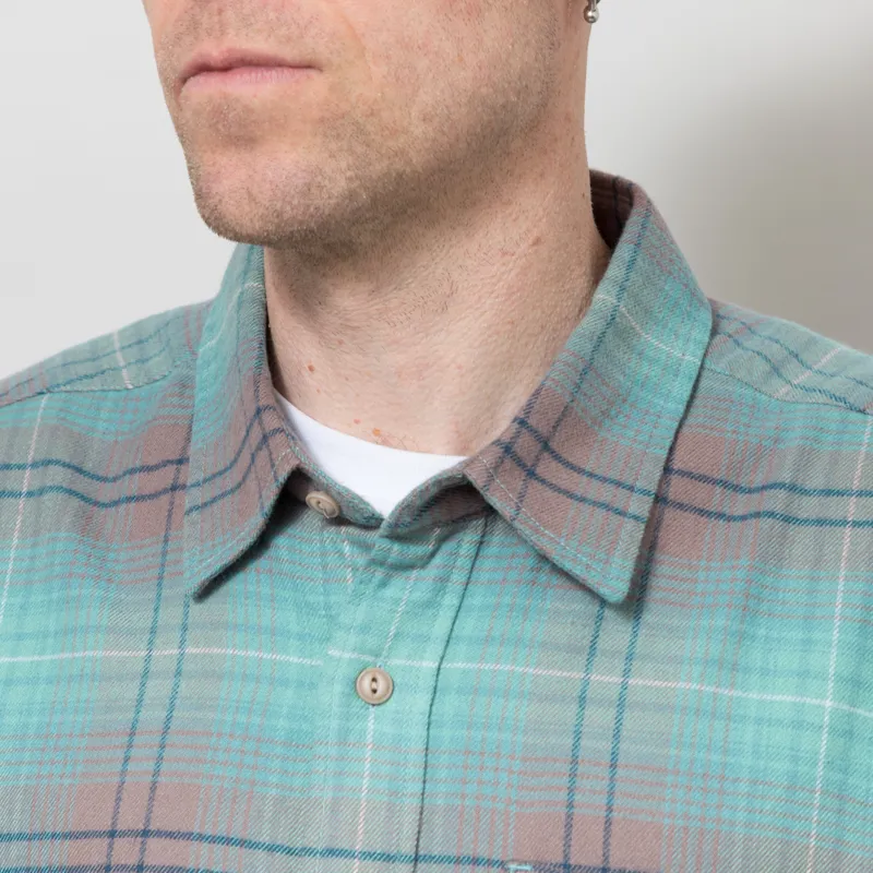 thisisneverthat Flannel Check Shirt Teal-3