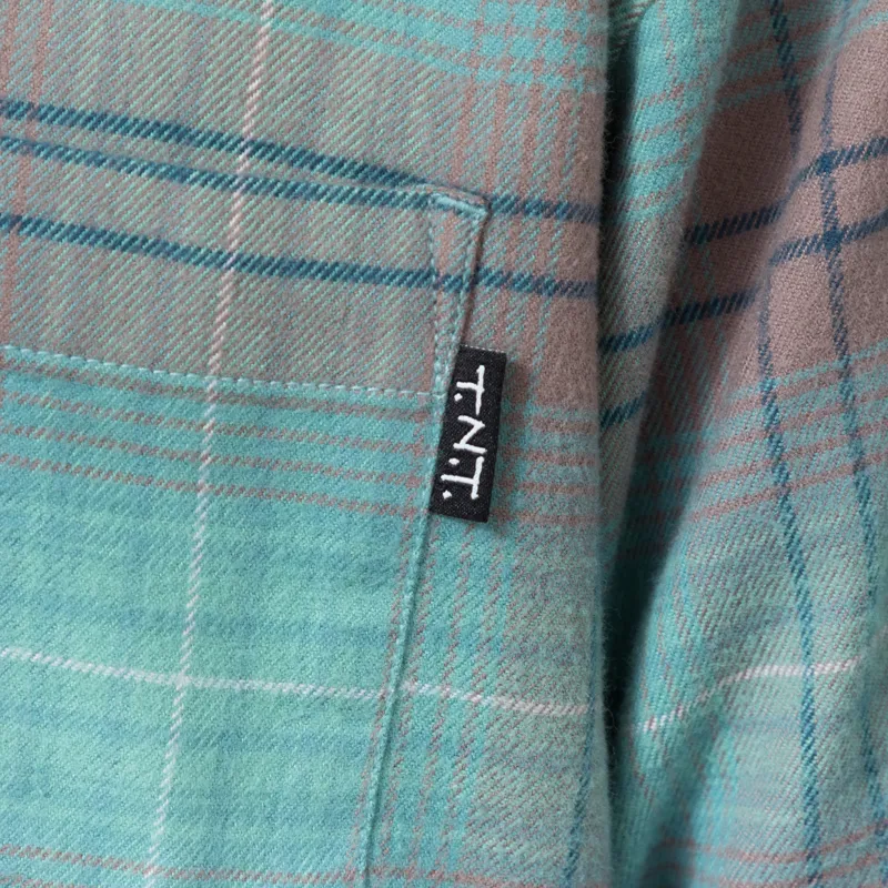 thisisneverthat Flannel Check Shirt Teal-7