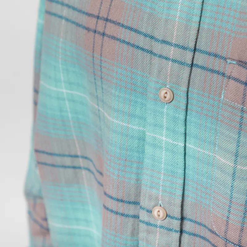 thisisneverthat Flannel Check Shirt Teal-6