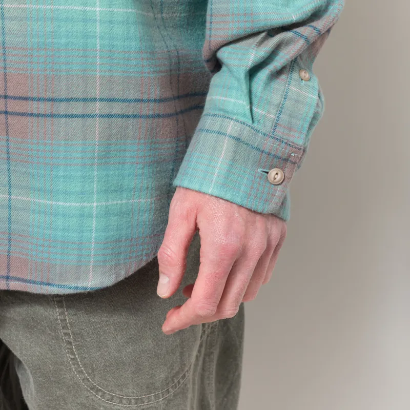 thisisneverthat Flannel Check Shirt Teal-8
