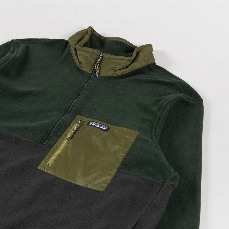 Patagonia Microdini Half Zip Fleece Pullover Black-2