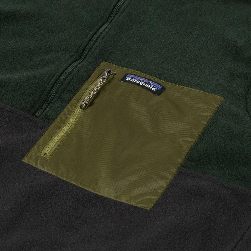 Patagonia Microdini Half Zip Fleece Pullover Black-5