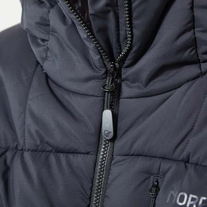 Norrona Femund Down700 Zip Hood Caviar Black-3