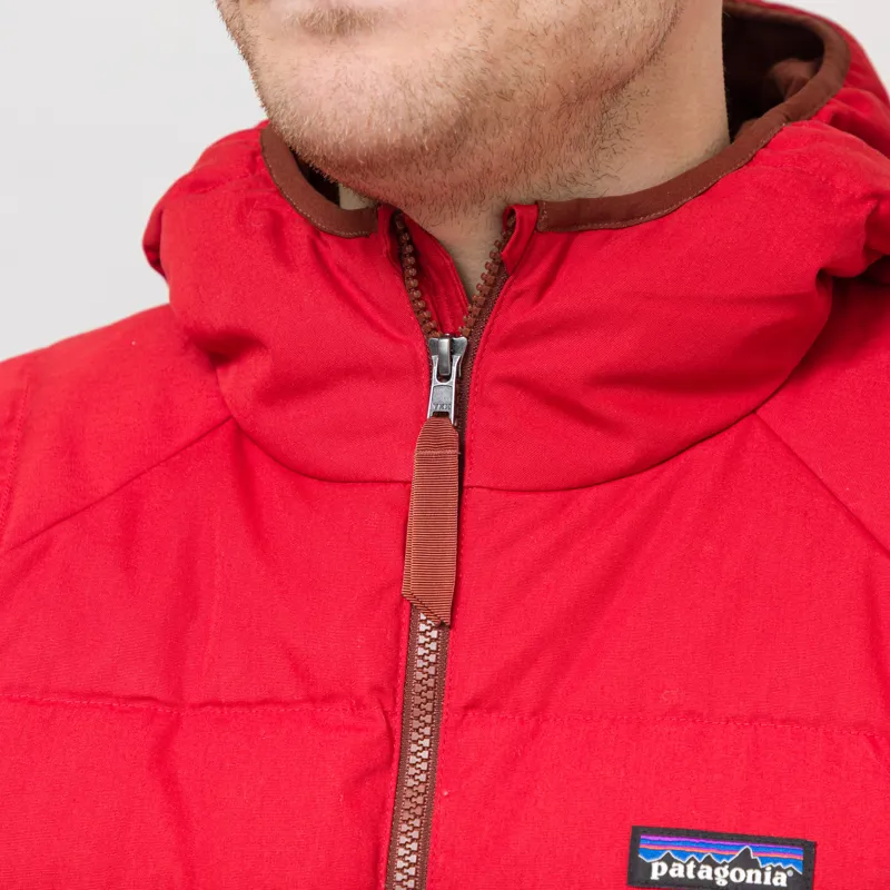 Patagonia Cotton Down Jacket Amanita Red-6