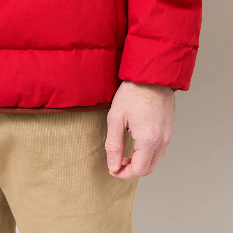 Patagonia Cotton Down Jacket Amanita Red-11