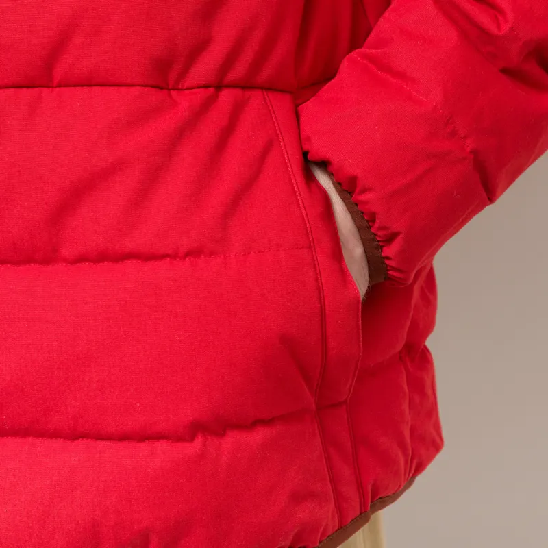 Patagonia Cotton Down Jacket Amanita Red-9