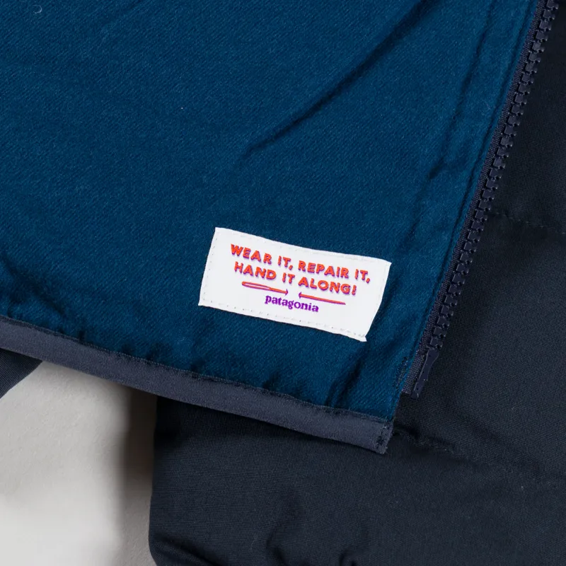 Patagonia Cotton Down Jacket Pitch Blue-10