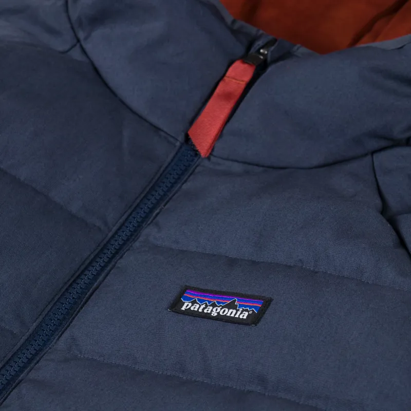 Patagonia Cotton Down Jacket Smolder Blue-6