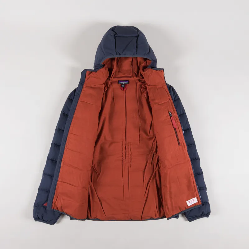 Patagonia Cotton Down Jacket Smolder Blue-1