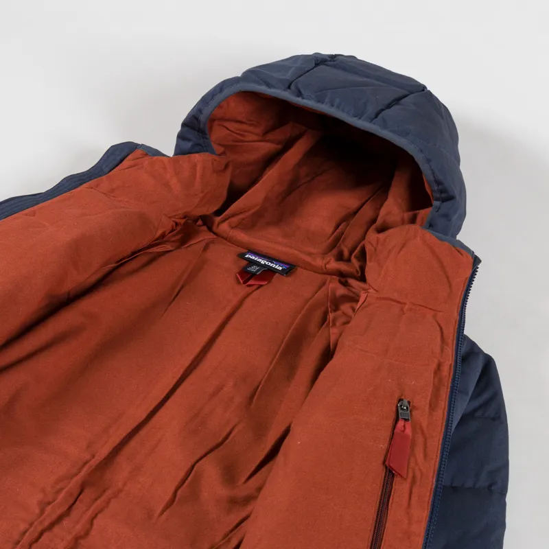 Patagonia Cotton Down Jacket Smolder Blue-4