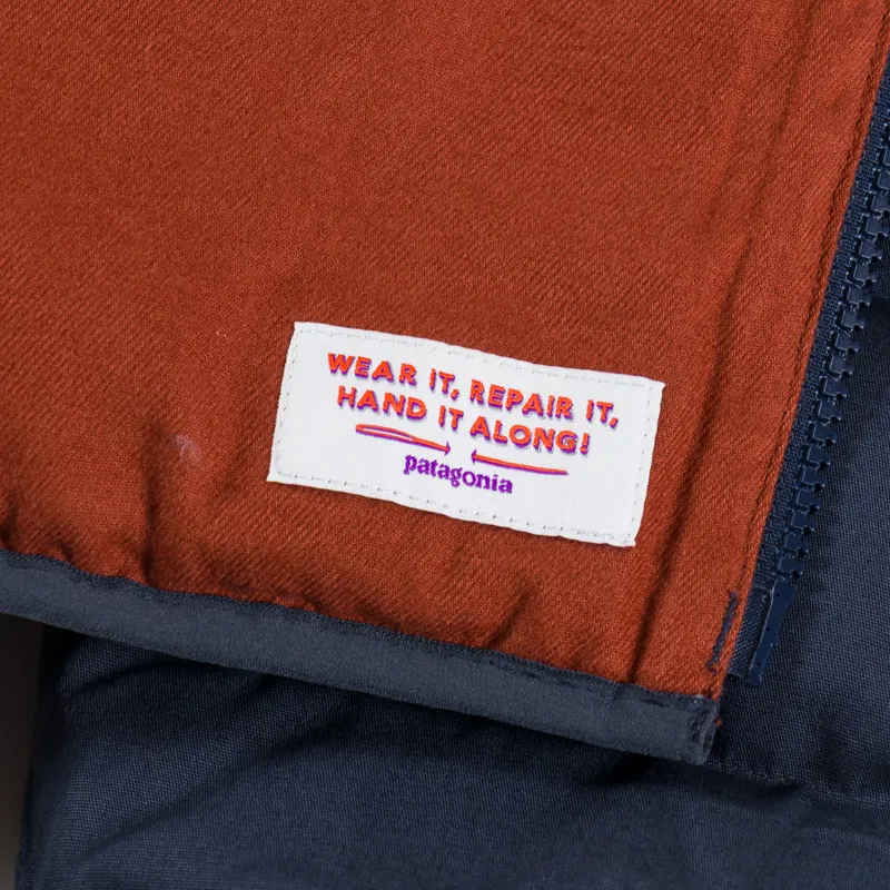 Patagonia Cotton Down Jacket Smolder Blue-9