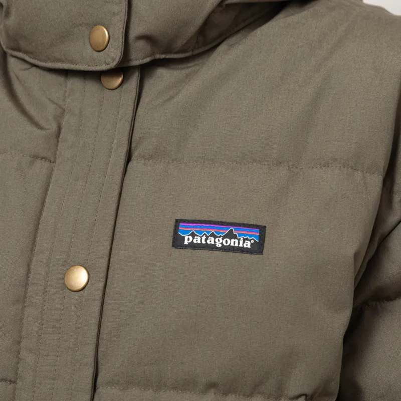 Patagonia Womens Cotton Down Parka Basin Green-10