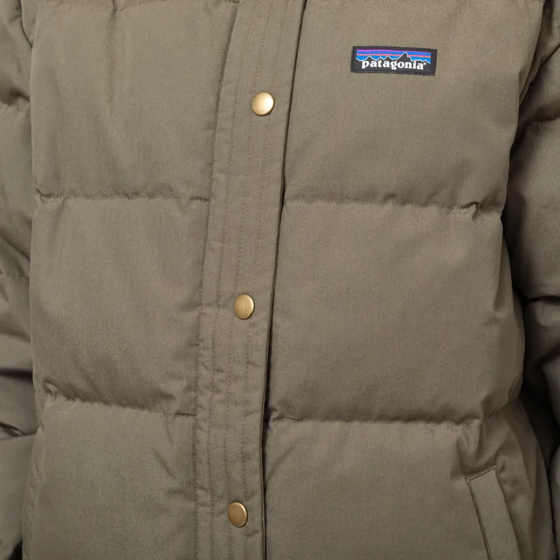 Patagonia Womens Cotton Down Parka Basin Green-8