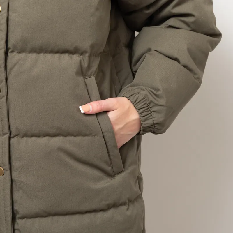 Patagonia Womens Cotton Down Parka Basin Green-12