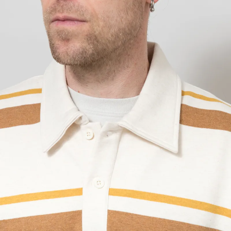 Revolution Loose Polo Sweatshirt Brown-3