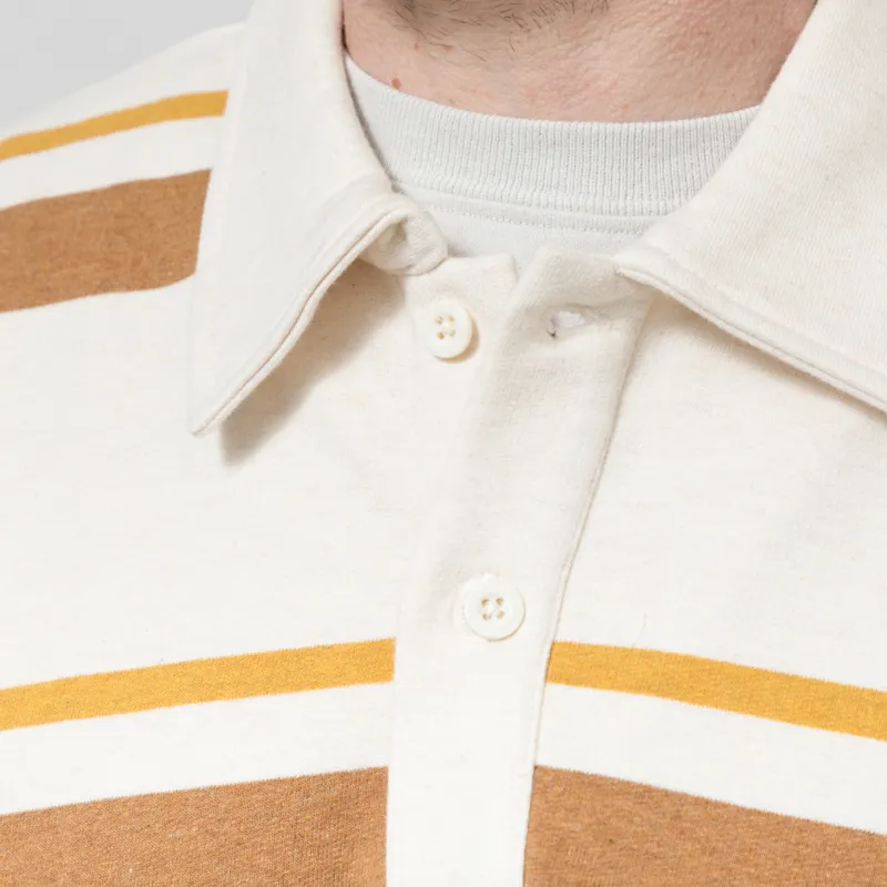 Revolution Loose Polo Sweatshirt Brown-4