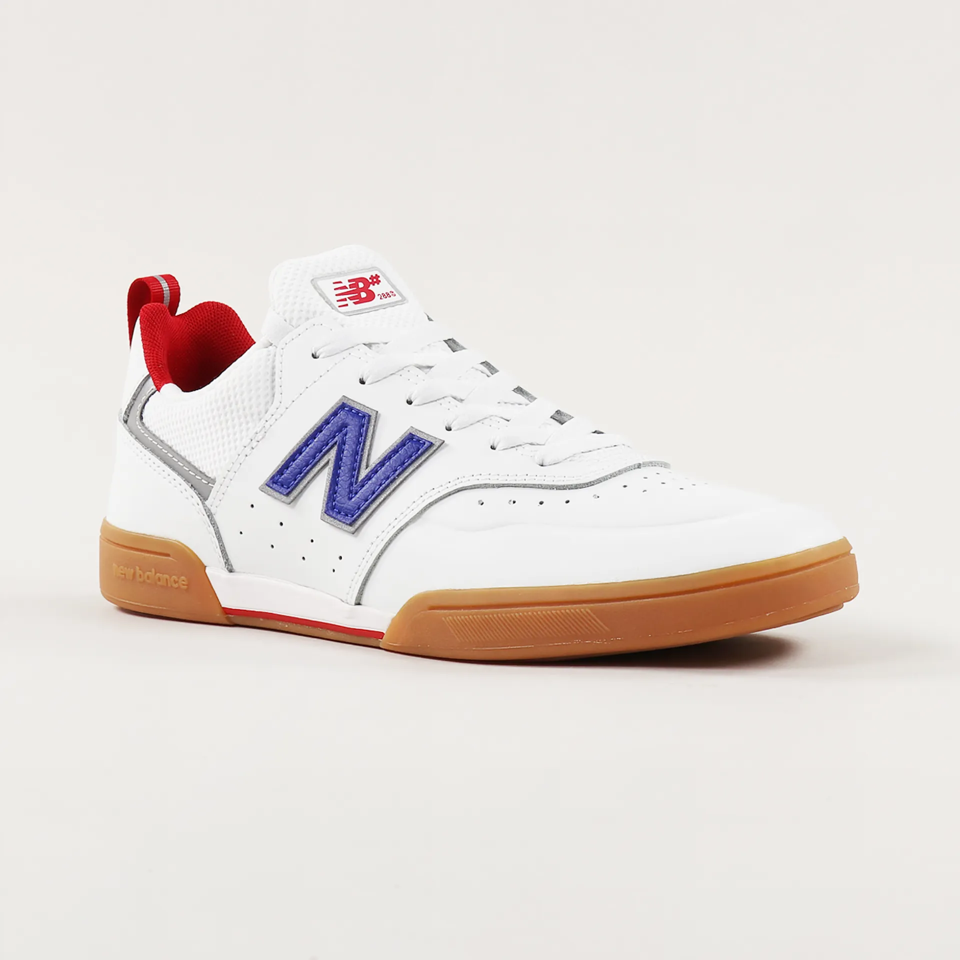 New Balance Numeric Mens 288 Skate Leather Shoes White Royal Blue