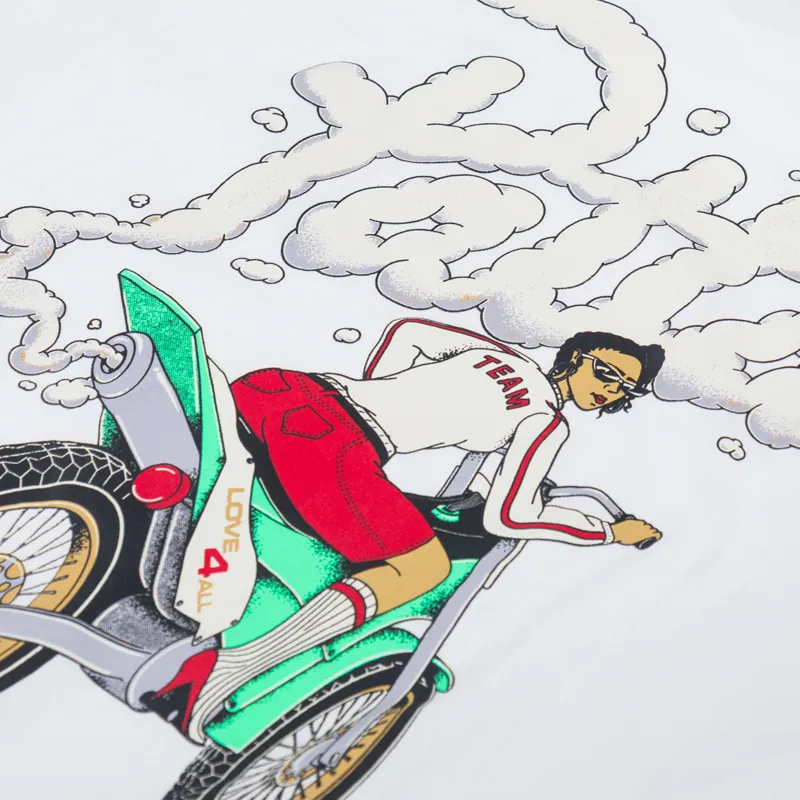 Patta Biker T Shirt White-4