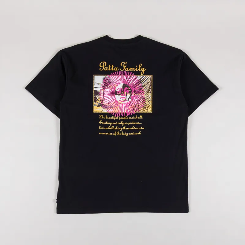 Patta Postcard T Shirt Black