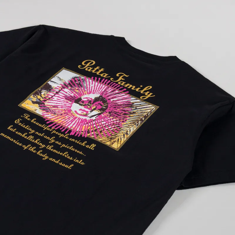 Patta Postcard T Shirt Black-2