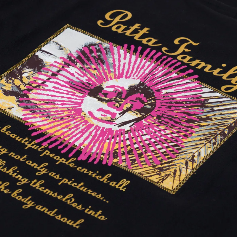Patta Postcard T Shirt Black-4