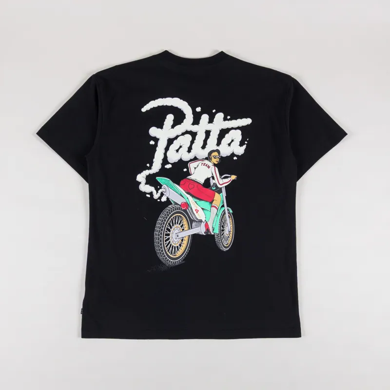 Patta Biker T Shirt Black