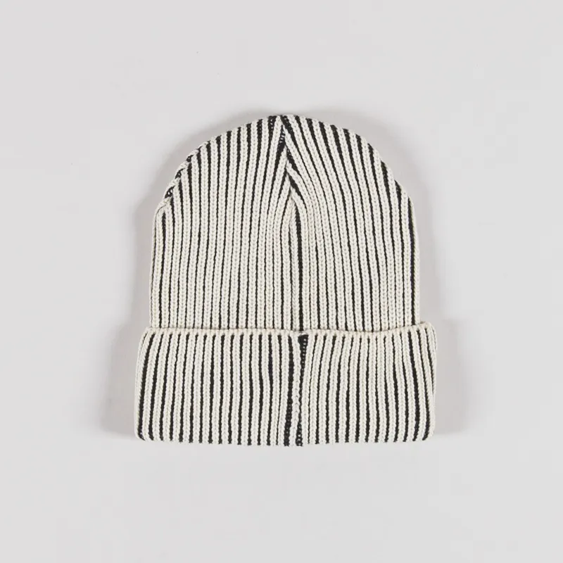 Patagonia Fishermans Rolled Beanie Contrast Stripe Black-1