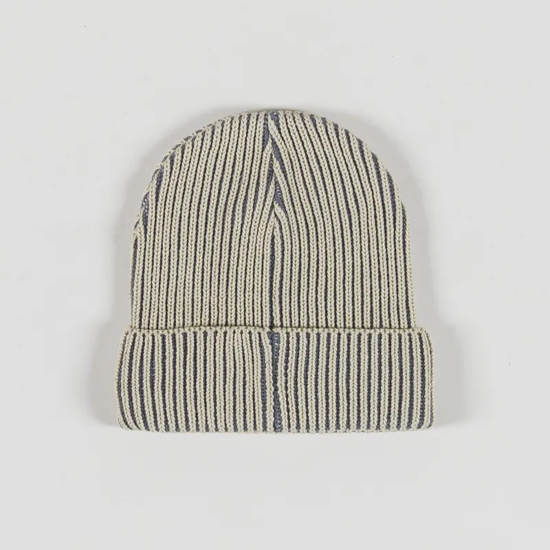 Patagonia Fishermans Rolled Beanie Contrast Stripe Weathered Stone-1