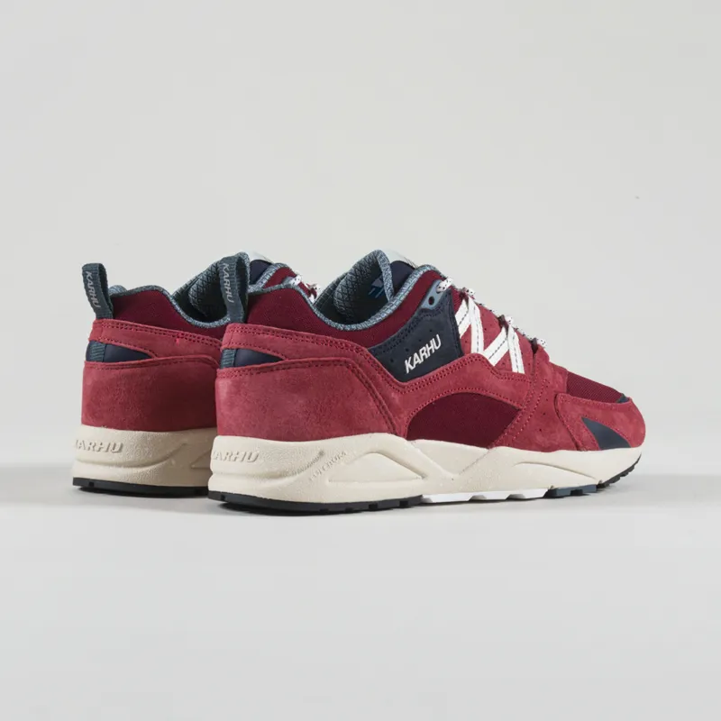 Karhu Mens Trainers Fusion 2.0 Shoes Mineral Red Lily White