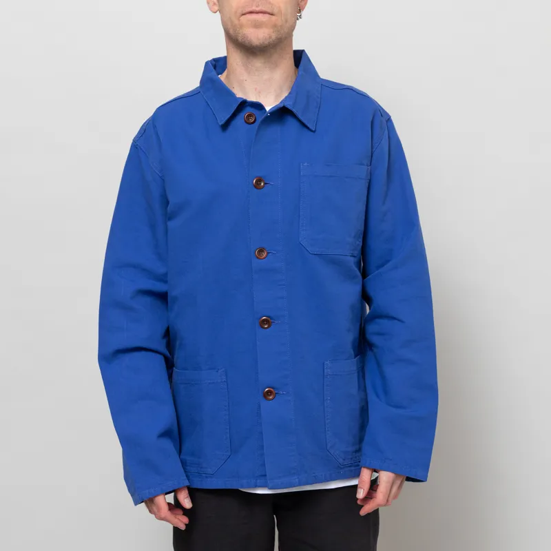 Uskees 3001 Buttoned Overshirt Ultra Blue
