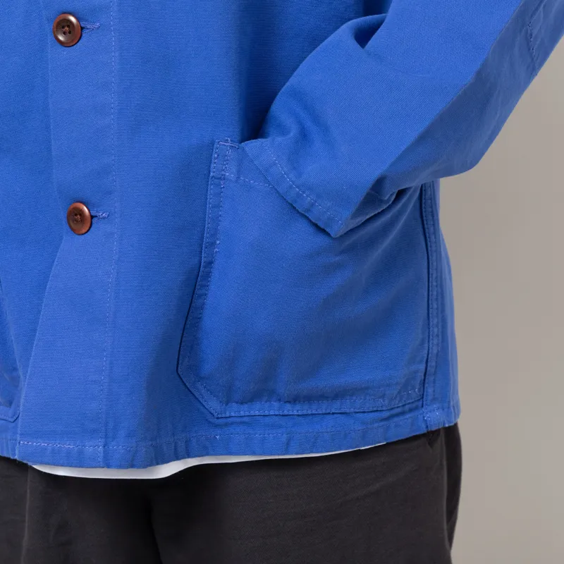 Uskees 3001 Buttoned Overshirt Ultra Blue-7