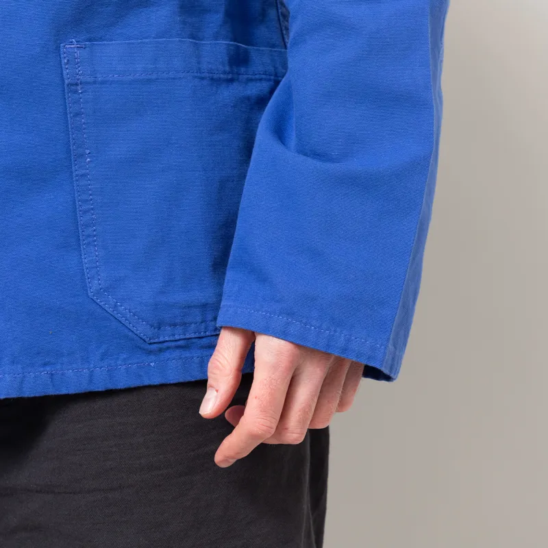 Uskees 3001 Buttoned Overshirt Ultra Blue-8