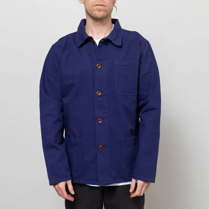 Uskees 3001 Buttoned Overshirt Deep Indigo