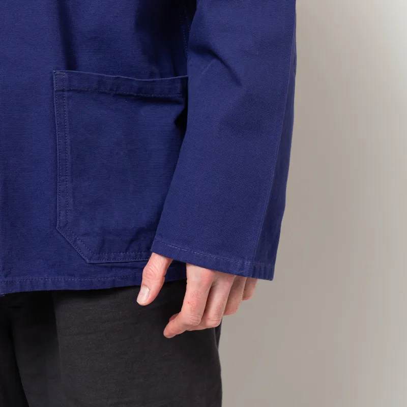 Uskees 3001 Buttoned Overshirt Deep Indigo-9