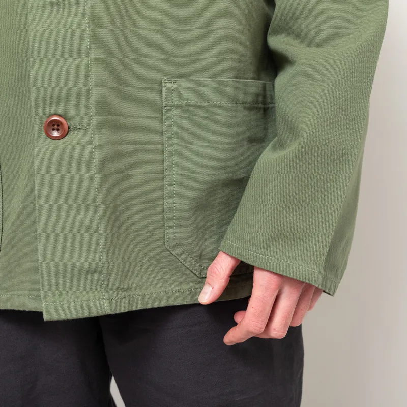 Uskees 3001 Buttoned Overshirt Coriander-10