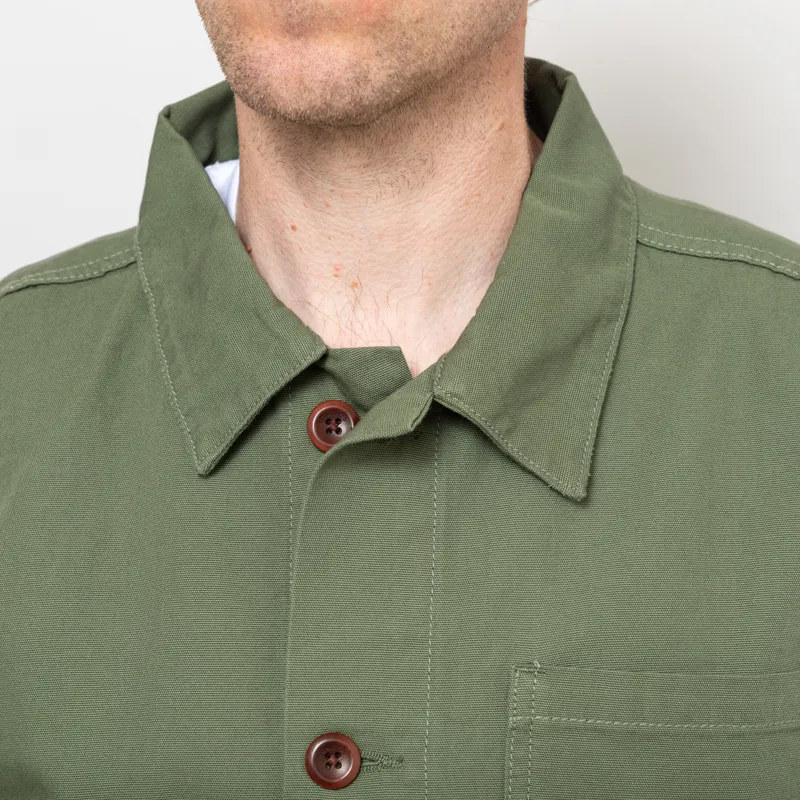 Uskees 3001 Buttoned Overshirt Coriander-5