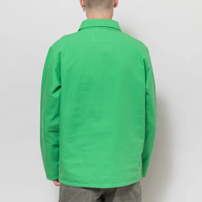 Uskees 3001 Buttoned Overshirt Tropical Green-2