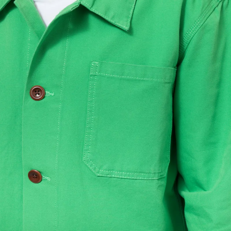 Uskees 3001 Buttoned Overshirt Tropical Green-6