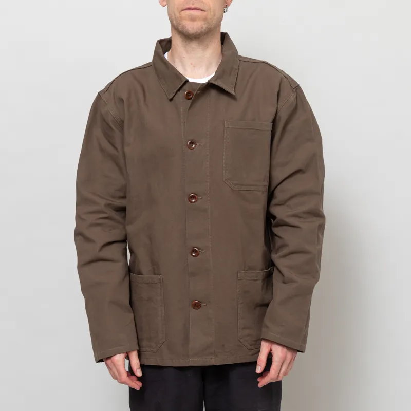 Uskees 3001 Buttoned Overshirt Dark Taupe