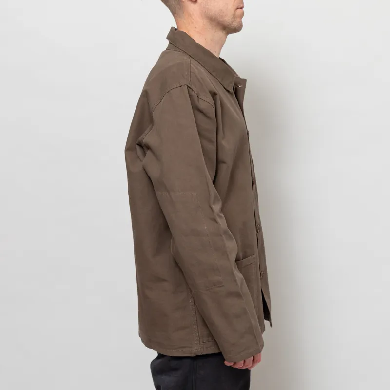 Uskees 3001 Buttoned Overshirt Dark Taupe-4