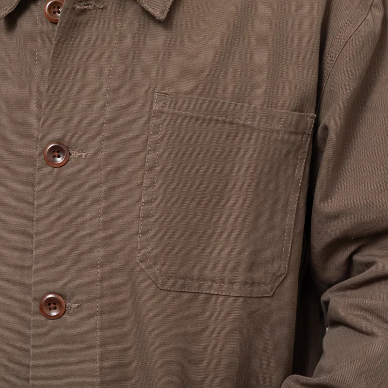 Uskees 3001 Buttoned Overshirt Dark Taupe-7