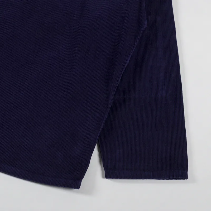 Uskees 3001 Corduroy Buttoned Overshirt Deep Indigo-8