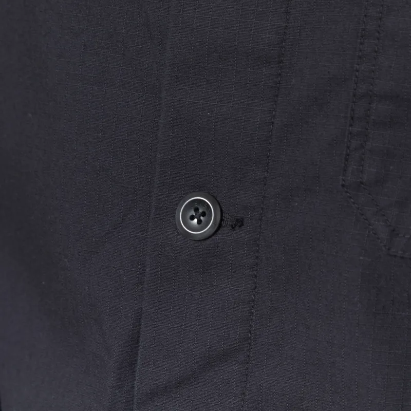 Uskees 3001 Ripstop Buttoned Overshirt Black-5