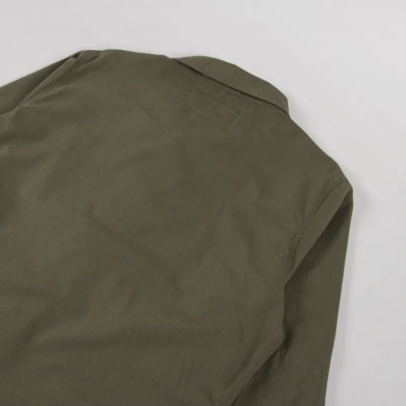 Uskees 3001 Ripstop Buttoned Overshirt Ivy Green-3