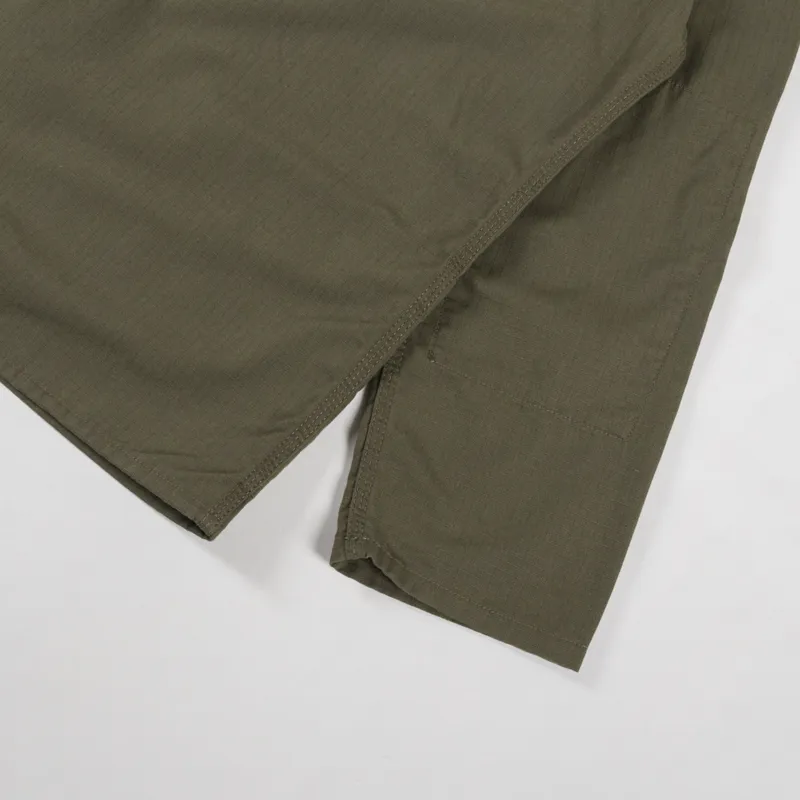 Uskees 3001 Ripstop Buttoned Overshirt Ivy Green-7