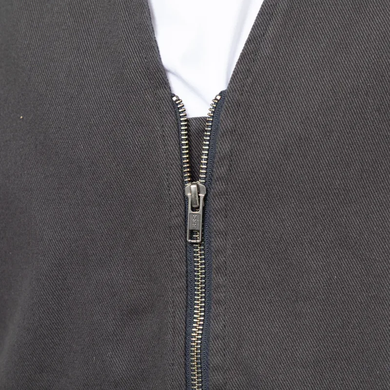 Uskees 3036 Drill Zip Up Vest Charcoal -6