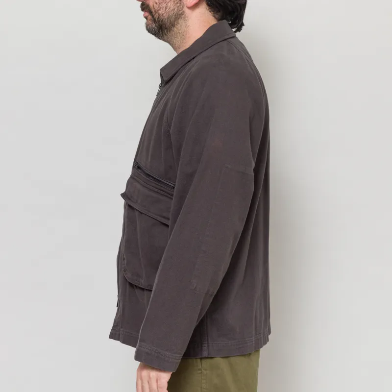 Uskees 3045 Drill Field Jacket Charcoal-2