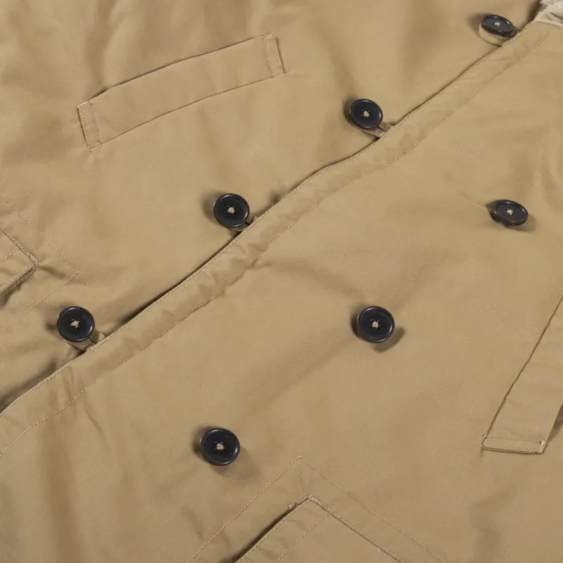 Universal Works Reversible Mackinaw Jacket Sand Brush P Tech Sherpa-10